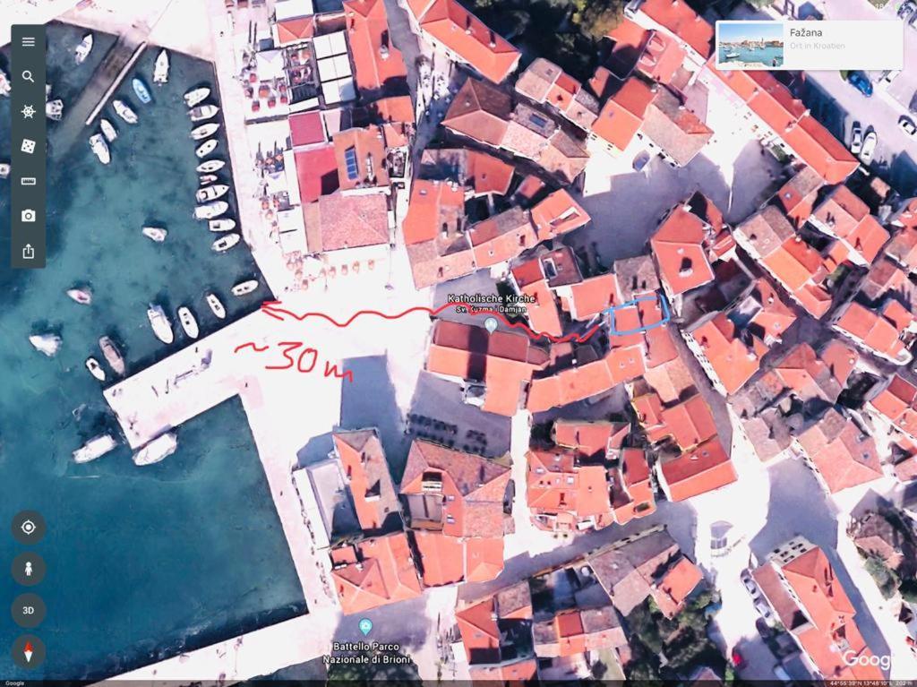 Istrian Stone House In The Heart Of The Beautiful Fishing Village Fazana - Only Few Steps From The Sea And The Wonderful Beach - Incl Plasma-Quad-Plus-Filter Against C O V I D Bagian luar foto